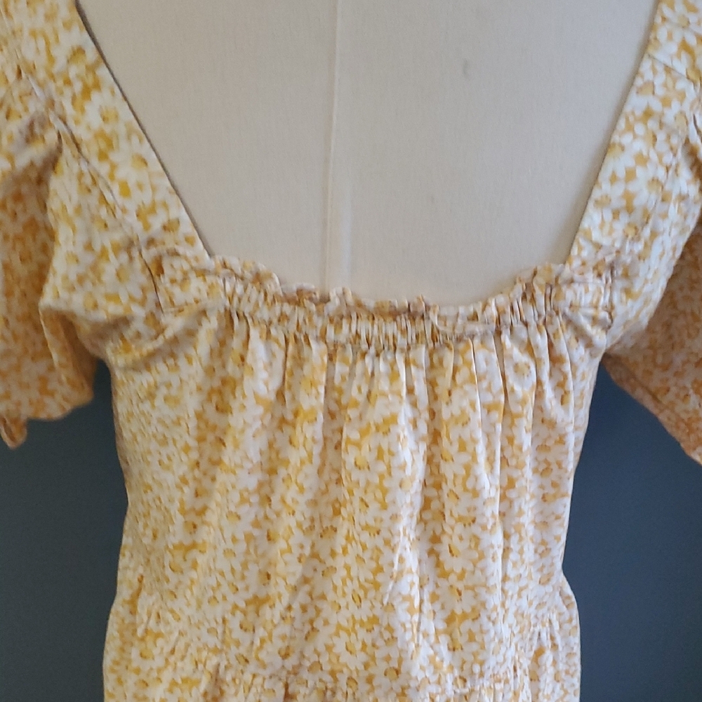 Madewell Floral Garden Cottagecore Midi   Dress Size S - Picture 7 of 17